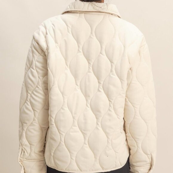 NOT WORRIED QUILTED QUARTER ZIP JACKET - Picture 3 of 3